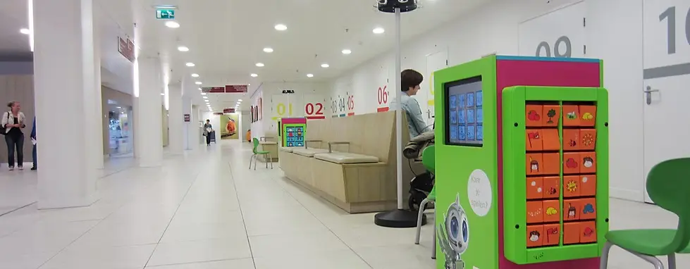 PlayCorner installation in a hospital