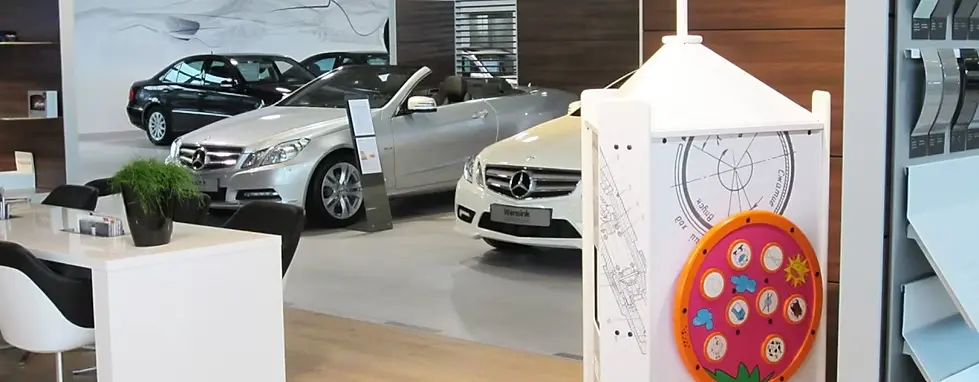 PlayCorner in a retail showroom