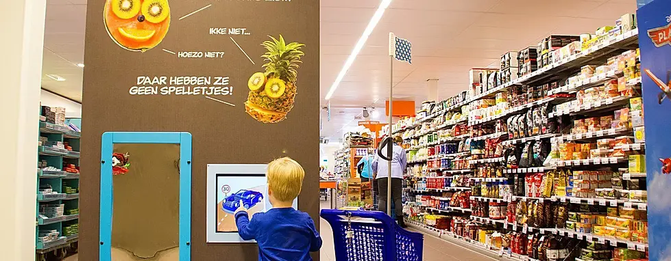 PlayCorner in a supermarket store
