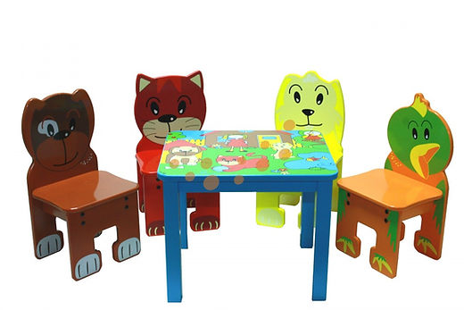 Pet collection set (Incl. 4 chairs)